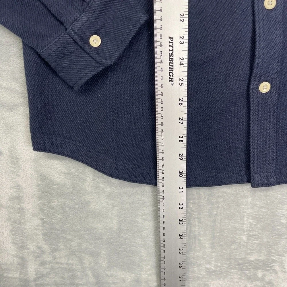 NWT The North Face Valley Twill Flannel Shirt Mens XL Aviator Navy Button‎ Up